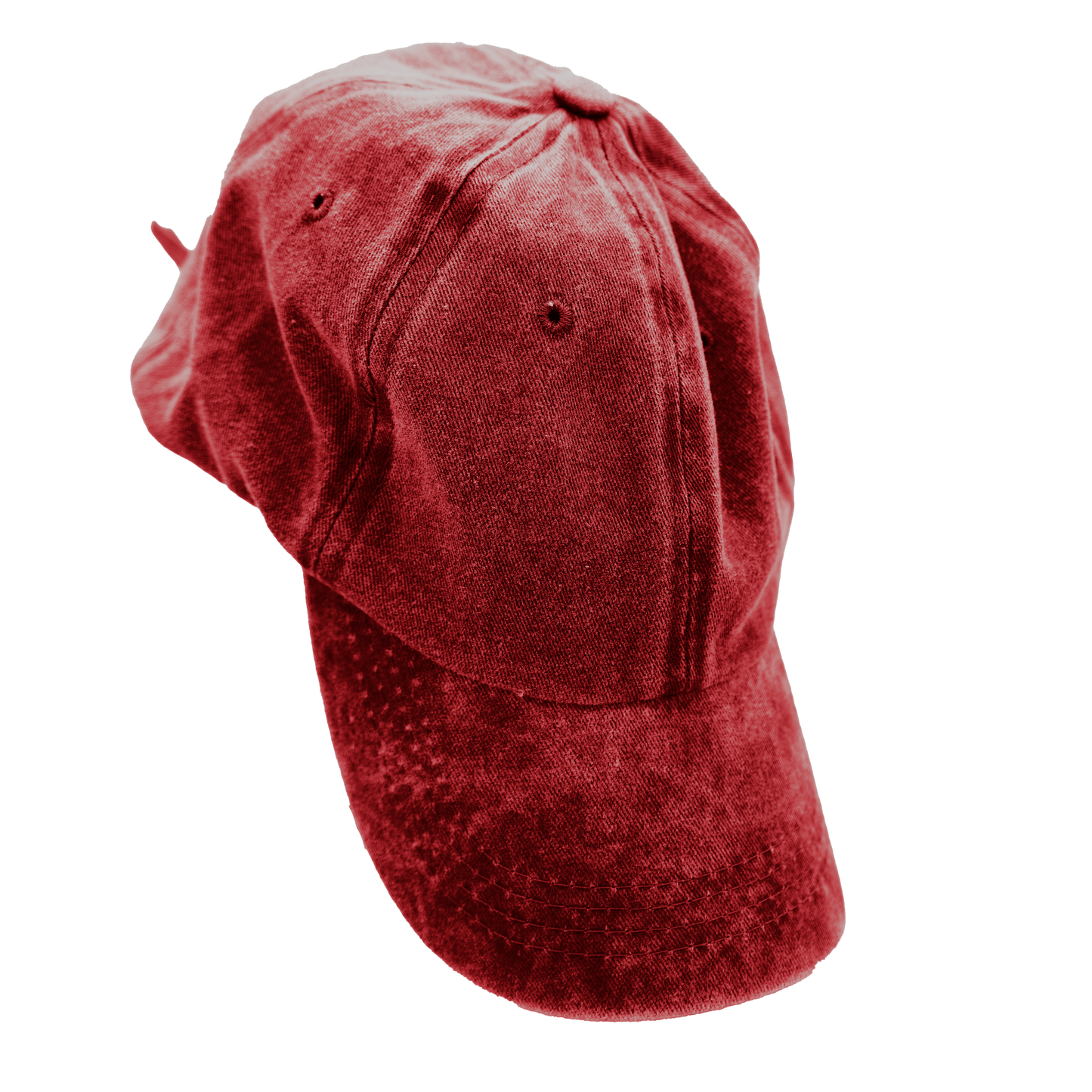 Acid Washed Dad Cap - Night Red