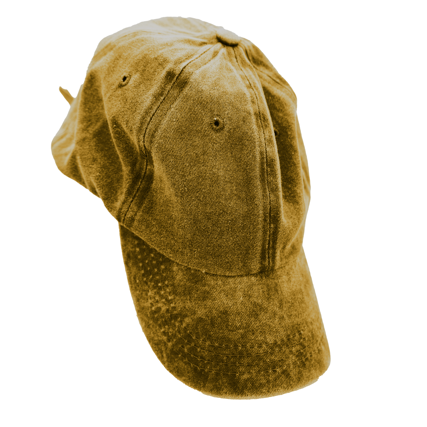 Acid Washed Dad Cap - Mustard